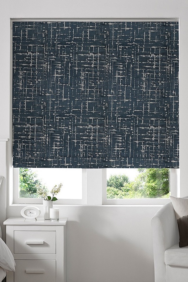 Madison Plum Blackout Lined Roman Blind Standard or Deluxe headrail 